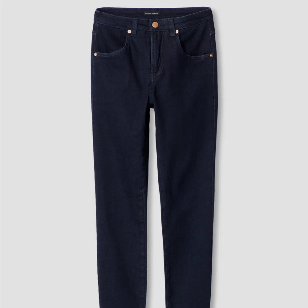 Universal Standard Seine High Rise Skinny Jeans 32 Inch - Dark Indigo